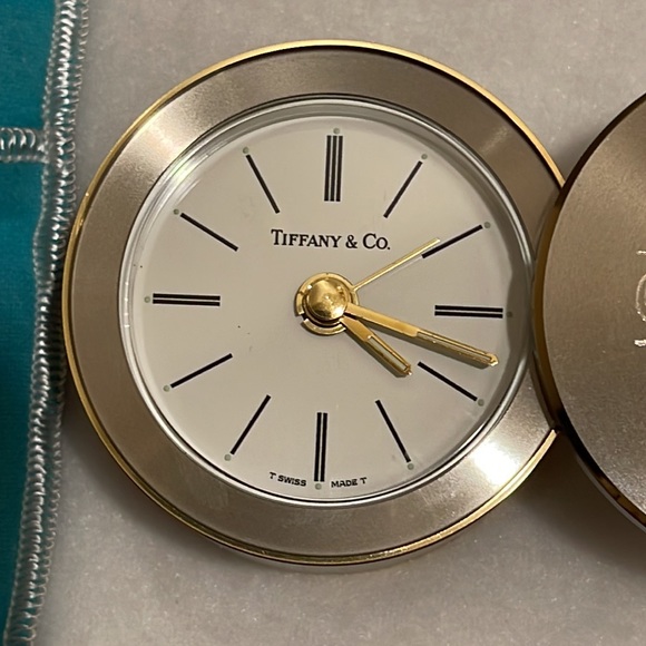 Vintage tiffany & co. Travel alarm clock/desk clock - Picture 4 of 6